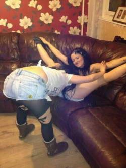 A couple of Yorkshire chav girls being dirty  more horny slappers at http://www.slappercams.com/  