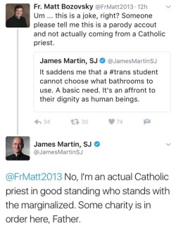 tethmos:  fierceawakening: fatedefied:  romancingthebookworm:  trapqueenkoopa:  weavemama: POPE TWITTER IS FUCKING POPPIN  things heat up in the jesus fandom  SWEET POTATOES YES. I adore Fr. Martin.   Looked into it, and it’s real. Not only that,