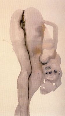 Marlene Dumas - Dorothy, 1998 Ink wash. Watercolor on paper 125 x 70 cm Private collection 