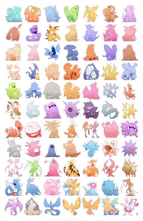 Porn Pics zestydoesthings:  Kanto Pokedex About 5 months