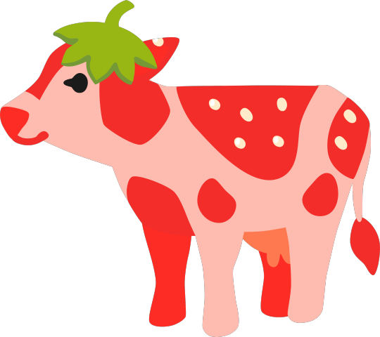 randomitemdrop:turing-tested:what are yalls opinions on these assorted strawberry cowsItem: cow from the pink milk dairy