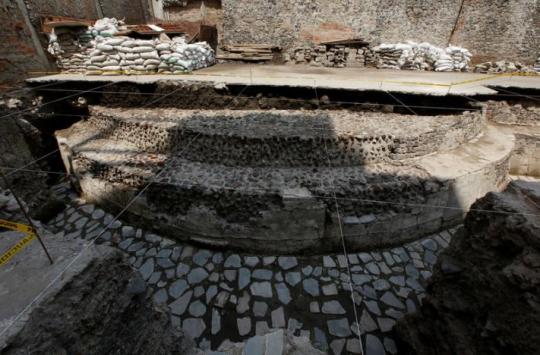 Archaeologists discover Aztec ball court in heart of Mexico City