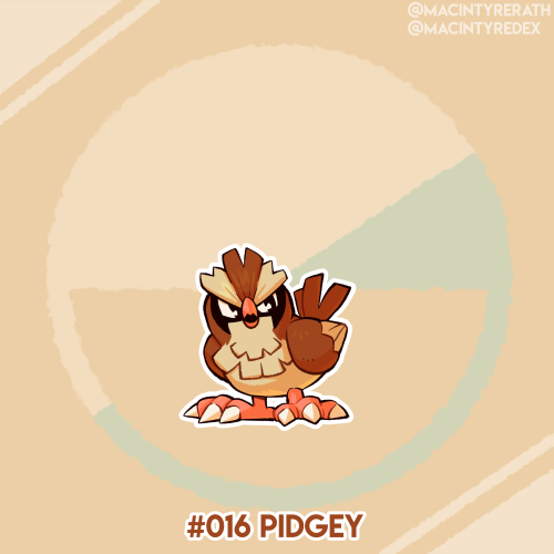 New Pokédex entry added!No.016 PIdgey