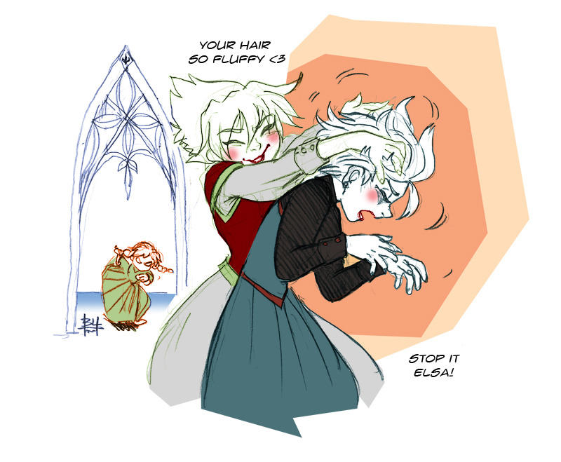 b4tekt:  Elsa(V) the trickster queen B4 some doodle during my little break time. 