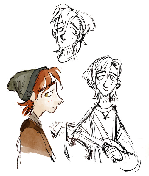 tulanoodle:A few quick sketches of Moril done while eating my lunch. Just started re reading Dalemar