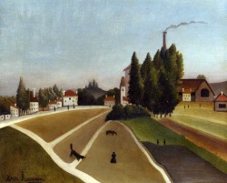 Henri Rousseau (Laval 1844 - Paris 1910); Landscape with factory, 1906; oil on canvas