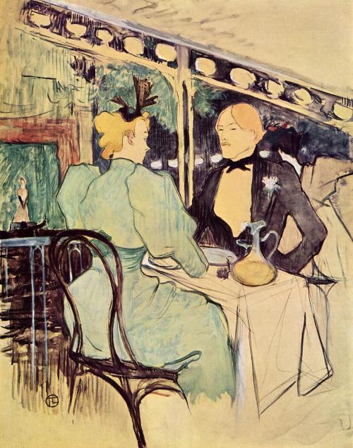 artist-lautrec: The Ambassadors, People Chics, 1893, Henri de Toulouse-Lautrec