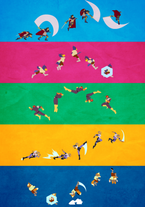 retrogamingblog:  Super Smash Bros Posters made by Chris Pocetti