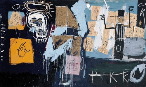 bellusverus: “Slave Auction” by Jean Michel Basquiat on display at the Pompidou
