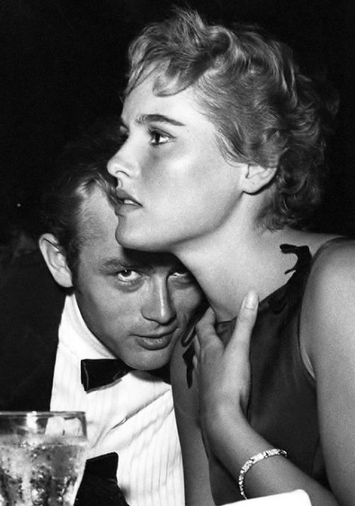 classichollywoodcentral:  James Dean and Ursula Andress on a date 
