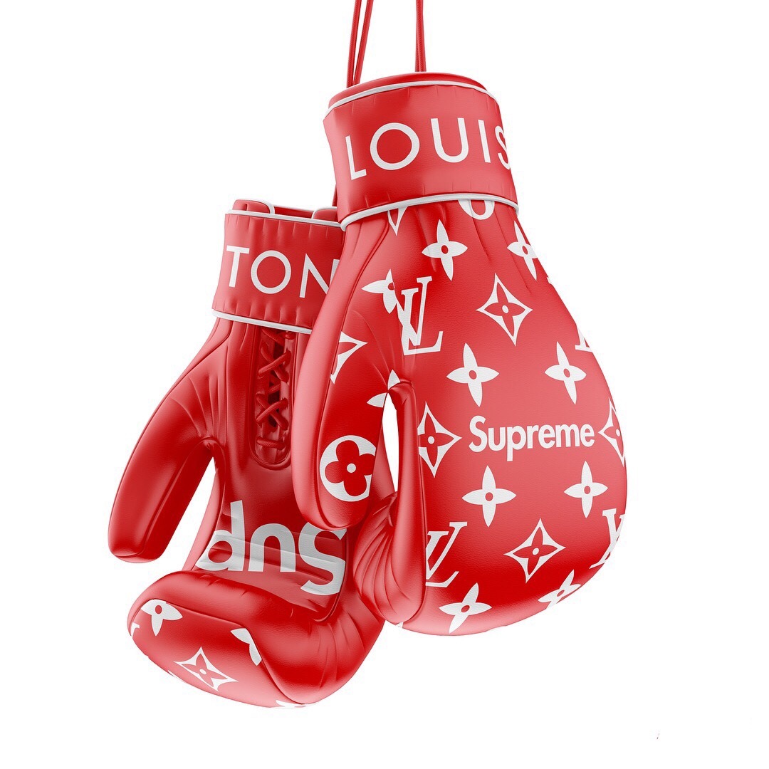 supreme louis vuitton boxing gloves