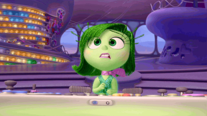 disney:  Count on Disgust, voiced by Mindy Kaling, to keep you from making a huge