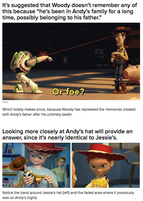 spenceralthouse:   New Pixar theory that claims the girl who gives up Jesse actually grows up to be Andy’s mom. 