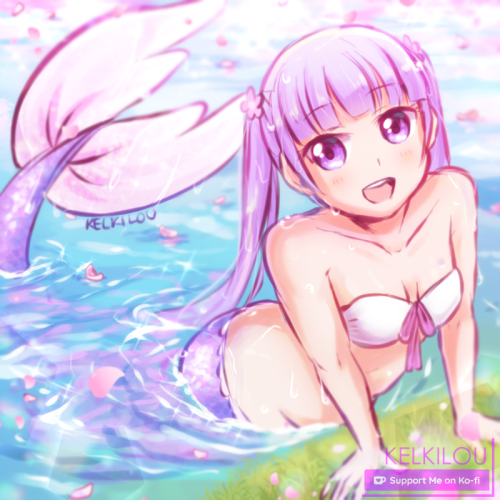 Kofi Commission for Anonymous~Aoba as a mermaid~~ ☕ https://ko-fi.com/kelkilou/commissions ☕