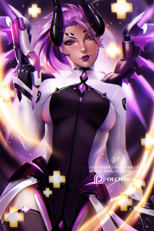 olchas:  NSFW version available through my Patreon ;) https://www.patreon.com/olchas   Ta-daaa! Love to play Mercy in Overwatch and Imp is my fav skin   ♥ Also often play Lucio as support but he is not as sexy as Mercy :D Support me on Patreon to