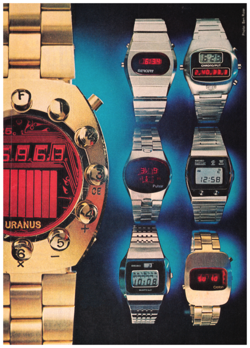 State of Technology…   Digital Watches, 1976