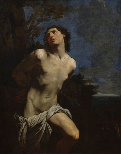 life-imitates-art-far-more:Guido Reni (1575-1642) “Saint Sebastian” (c. 1625) Oil on canvas Baroque Located in the Auckland Art Gallery, Auckland, New Zealand