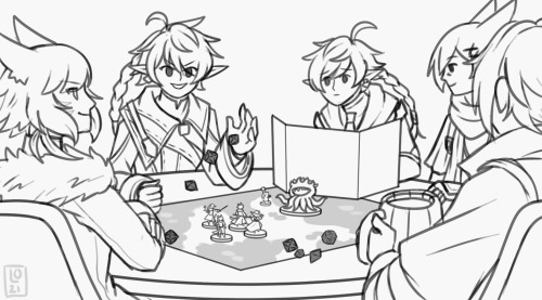 the scions reuse the miniatures from msq to play dnd