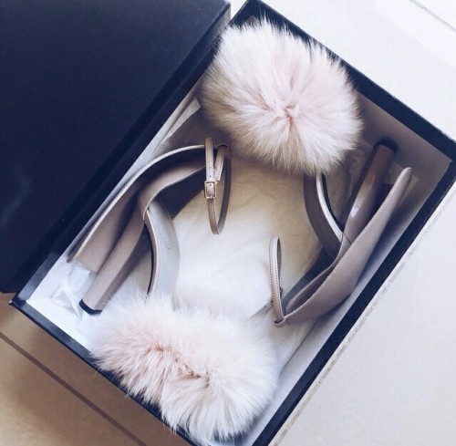 fur heels