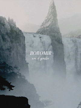 tyelperiinquar: alphabet: characters of middle earth → boromir but in gondor in after-days it l