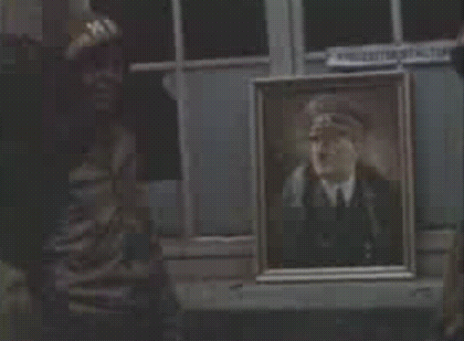 antifainternational:  kevin920:  antifainternational:    We are sharing some of our favourite gifs each day this month for Antifa International’s fifth anniversary. Today: Some scenes from the defeat of Nazi Germany.  Well the main imperial german flag