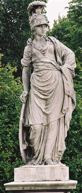 Aspasia. Sculptor: Johann Wilhelm Beyer. Aspasia was a Milesian courtesan and lover of the Athenian 