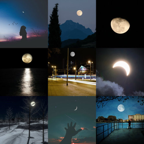 It was only a matter of time before I made a moodboard dedicated to the moon.