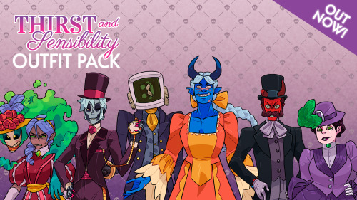 THIRST AND SENSIBILITYhttps://store.steampowered.com/app/1542400/Monster_Camp_Outfit_Pack__Thirst_an