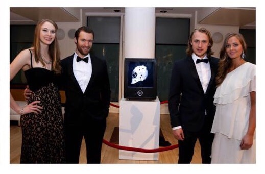 NHL Wives and Girlfriends — Carl and Erica Hagelin [Source]