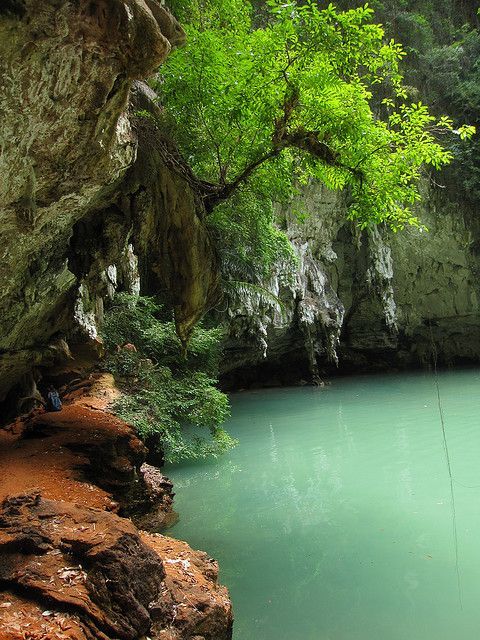 deificusart: Blue lagoon near Railay beach in Krabi, Thailand | follow deificusart for daily inspira
