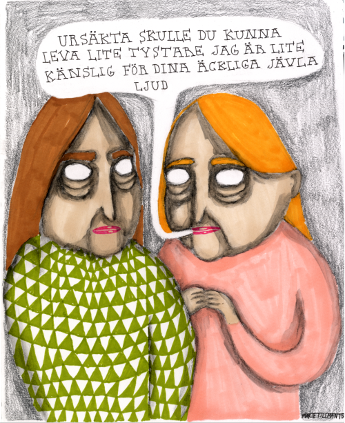 Ursäkta #nyanser av nonsens #marie tillman#illustration#svenska serier