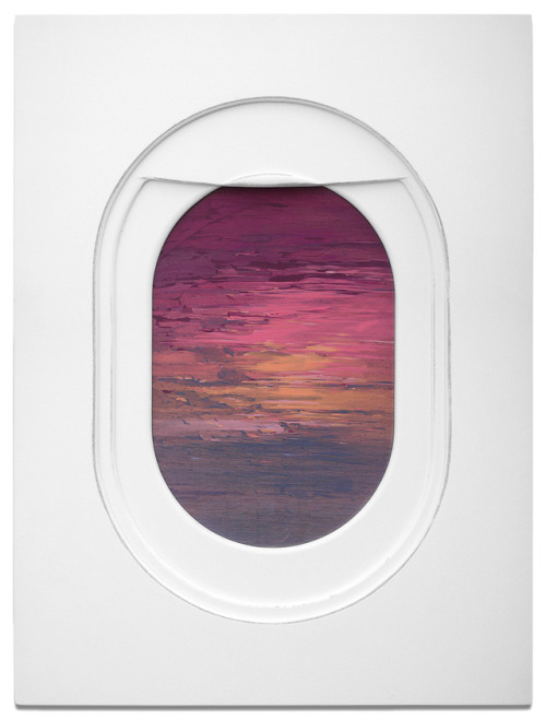 lesstalkmoreillustration: Jim Darling (via Jim Darling’s Airplane Window Seat Paintings Frame 