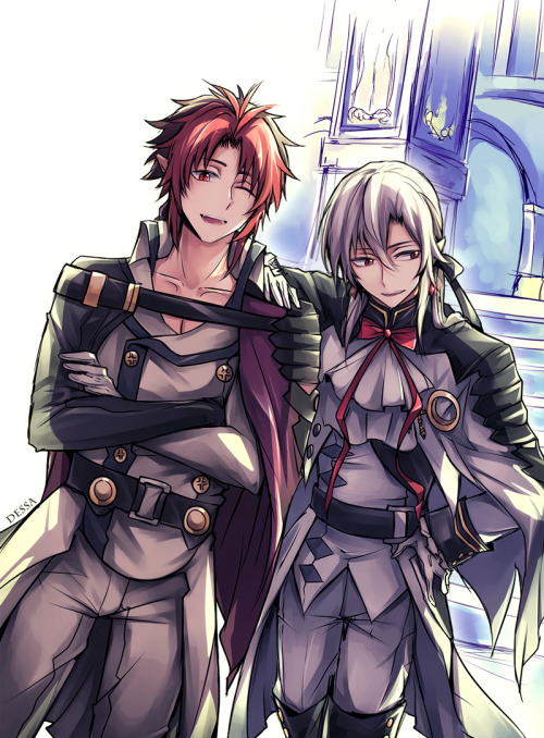 togesan:  Owari no Seraph: Crowley and Ferid by Dessa-nya 