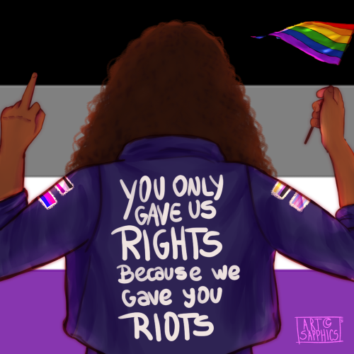 imluarte:you only gave us rights because we gave you riots. 2021 pride. I. Love. These.