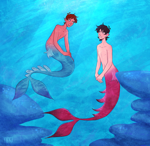 saltylances: no offense but klance as mermaids singlehandedly surpasses all other mythical au’