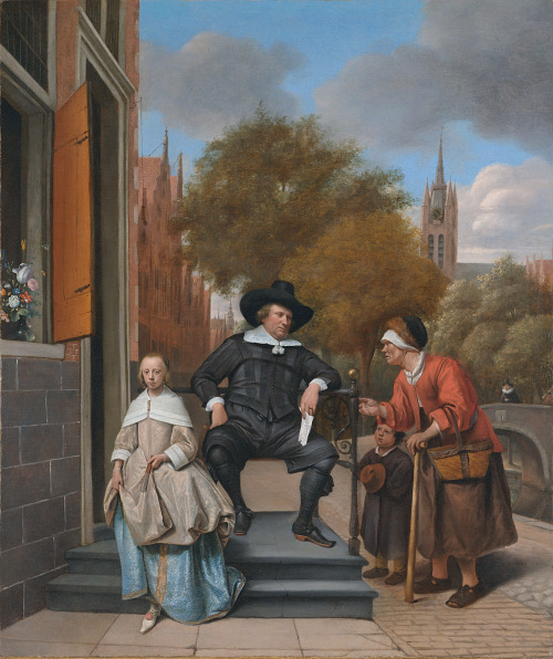 &ldquo;Adolf en Catharina Croeser aan de Oude Delft&rdquo; by Jan Steen, 1655