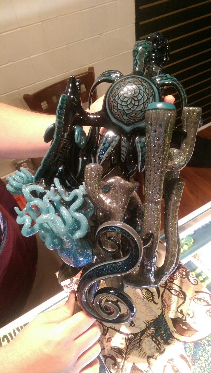godshideouscreation:  So I went to put my art in this smoke shop called sherlock’s