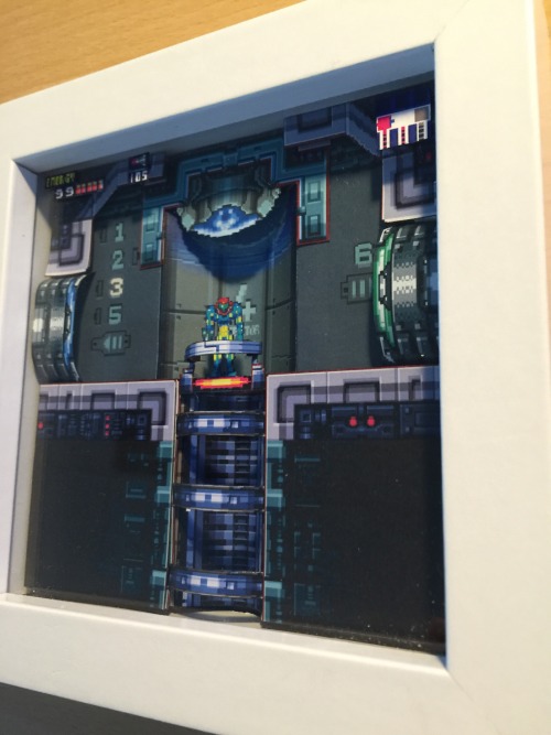 pistachiozombie:  wuppes:  Metroid Fusion Diorama  I waaaaaant 
