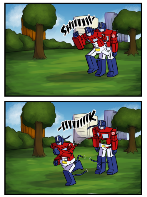 ltmte: misterrockett: edude-makes-comics: G1 Transformers becomes a lot more unsettling to watch whe