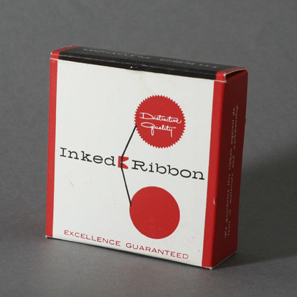 typeartist: Inked Ribbon Packaging circa 1960’s by Javier Garcia Design on Flickr.