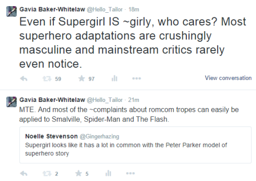 hellotailor:The new Supergirl show looks fun, IMO!