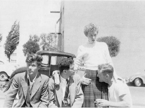 Peter Orlovsky, Allen Ginsberg, Natalie Jackson, and Neal Cassady.