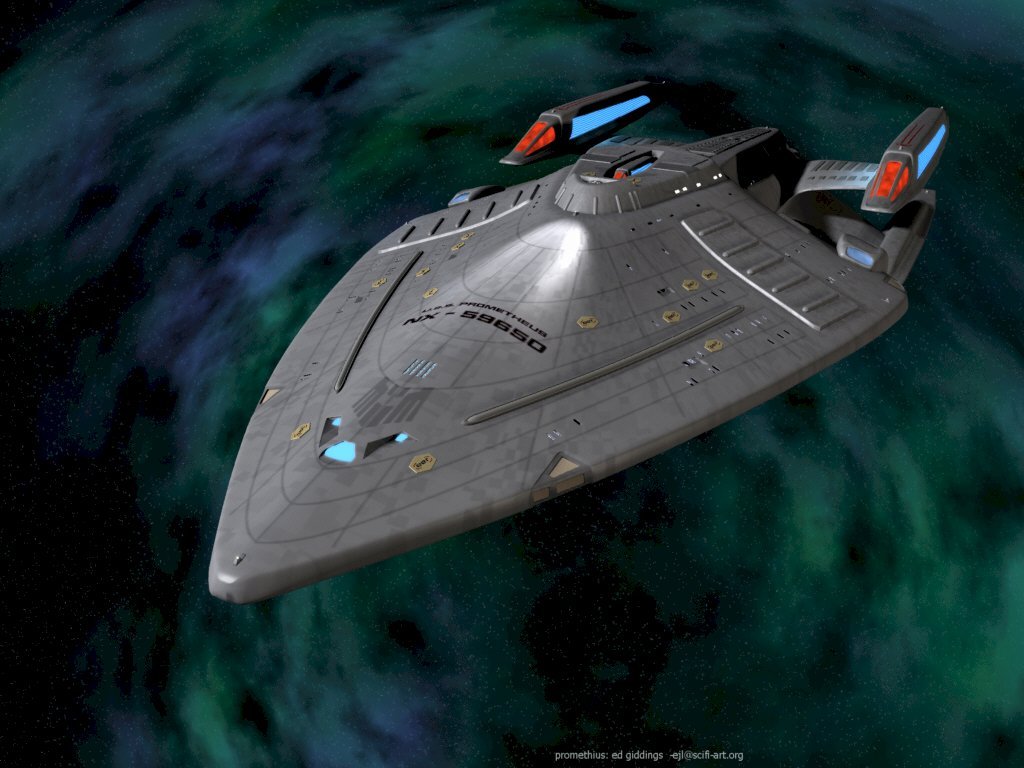 Experimental Star Trek WYLB FOIL 14A11 USS Prometheus