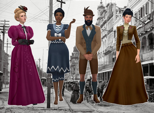 emmastillsims:Decades Lookbook: The 1890’sThe 1890′s were a transitional decade from the
