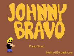 waltz-89:  Pixeltober day 12. Johnny Bravo.