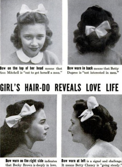 retrogasm:  Time to put a bow in your hair
