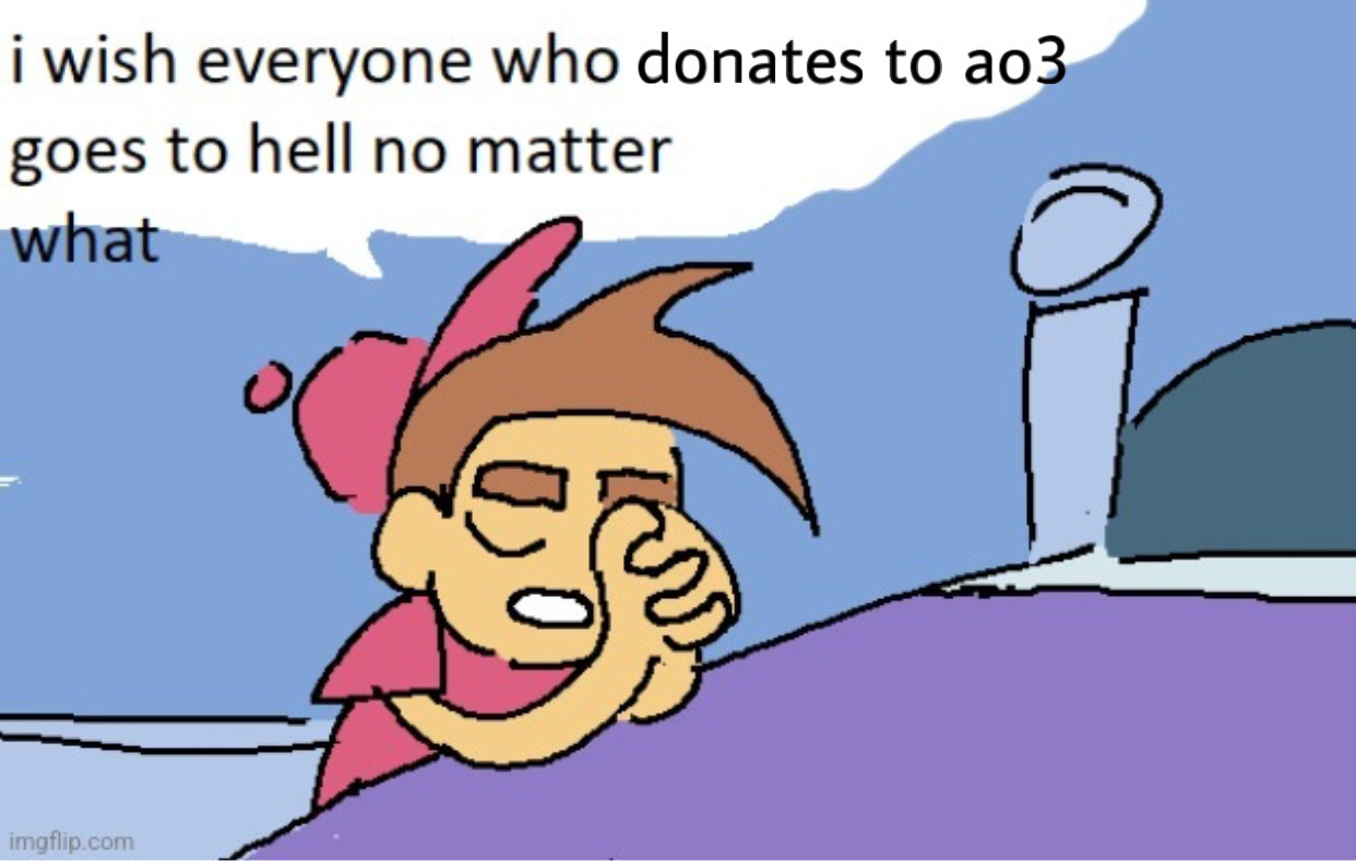 a drawing of Timmy Turner praying by his bed saying "i wish everyone