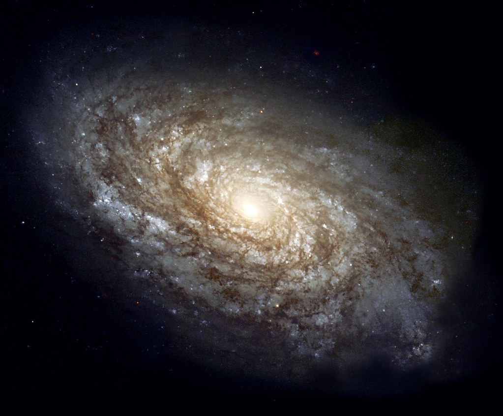 Dusty Spiral Galaxy NGC 4414 by NASA Hubble