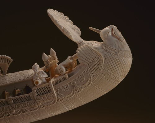 Royal Peacock BargeIndia, West Bengal, Murshidabad, late 19th centurySculptureIvory24 3/8 x 42 x 6 &