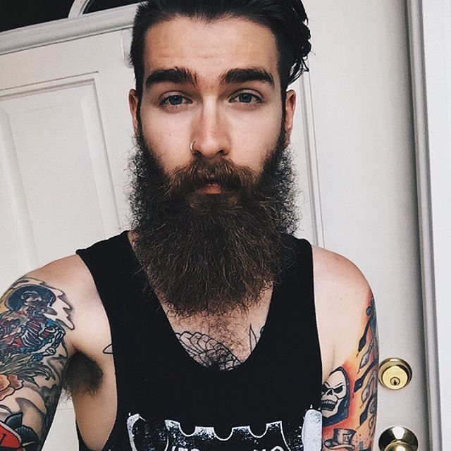 #hair #pompadour #piercing #nosering #beard... - Bobby-28-Indiana